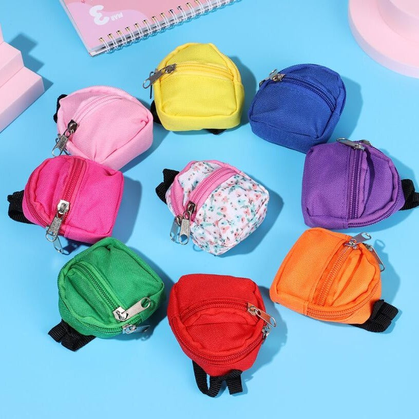 for LABUBU 11.81inch Doll 1/6 BJD Doll Mini Bag Backpack Mini Doll Bag Doll House Decoration Toy Accessories for Gifts Halloween, Christmas Gift