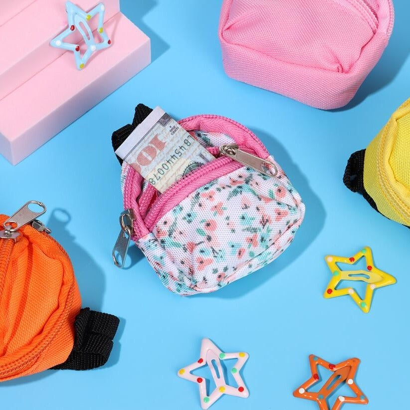 for LABUBU 11.81inch Doll 1/6 BJD Doll Mini Bag Backpack Mini Doll Bag Doll House Decoration Toy Accessories for Gifts Halloween, Christmas Gift