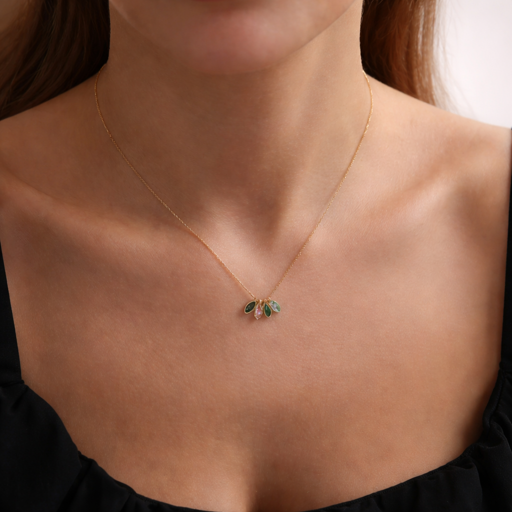 Personalized Family Birthstone Necklace