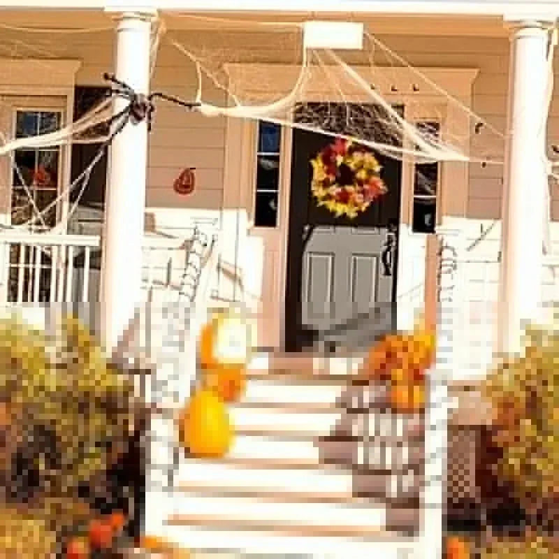 Autumn Door Wreath Christmas Halloween Decoration Pumpkin Berry Pine Cone Maple Artificial Wreath Cloth Rattan Material Home