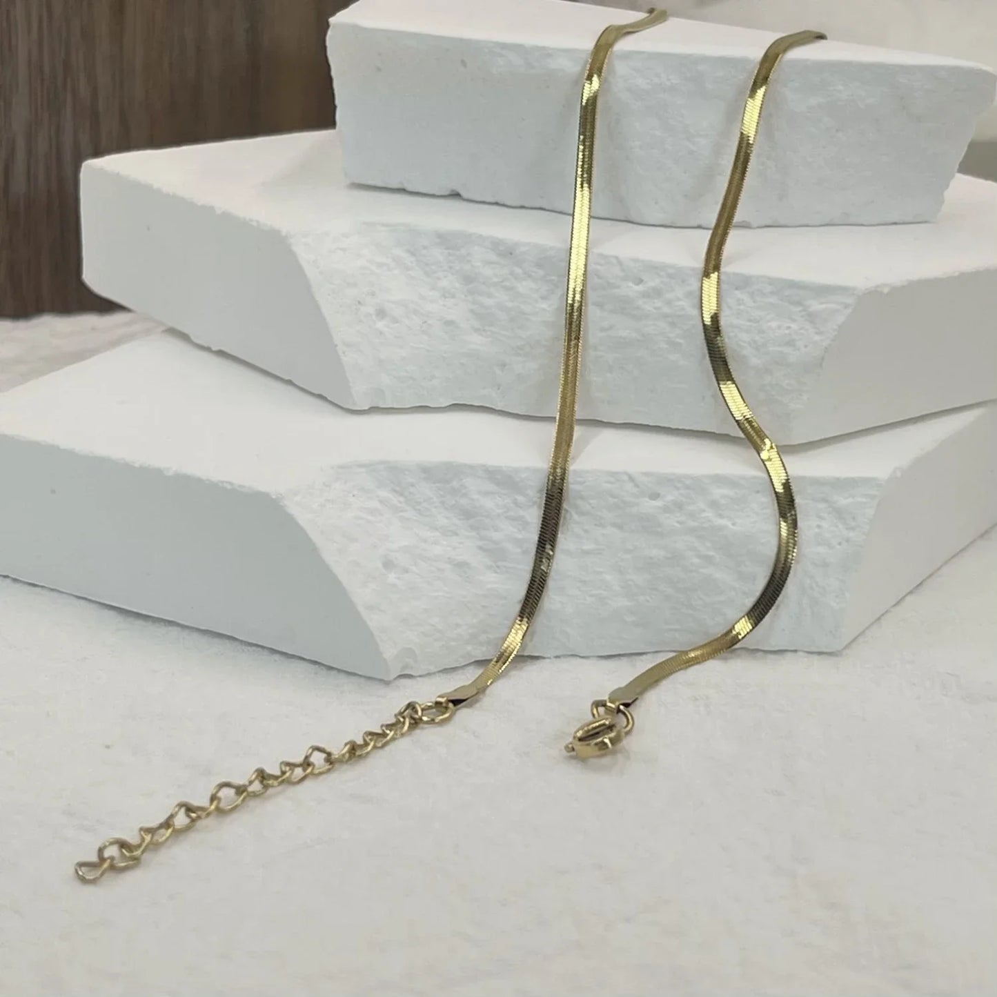 2mm 3mm 4mm 5mm Minimalist Snake Chain Necklace Choker Stainless Steel Herringbone Gold Color Jewelry For Women and Men