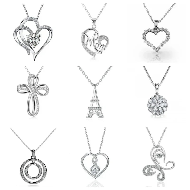Gift New Premium Necklace Bridal Wedding Party Sparkling Crystal CZ Ball Flower Women's Accessories