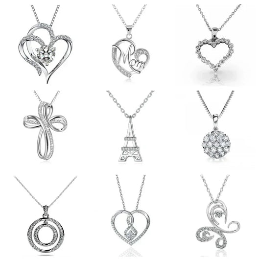 Gift New Premium Necklace Bridal Wedding Party Sparkling Crystal CZ Ball Flower Women's Accessories