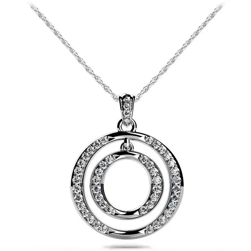 Gift New Premium Necklace Bridal Wedding Party Sparkling Crystal CZ Ball Flower Women's Accessories