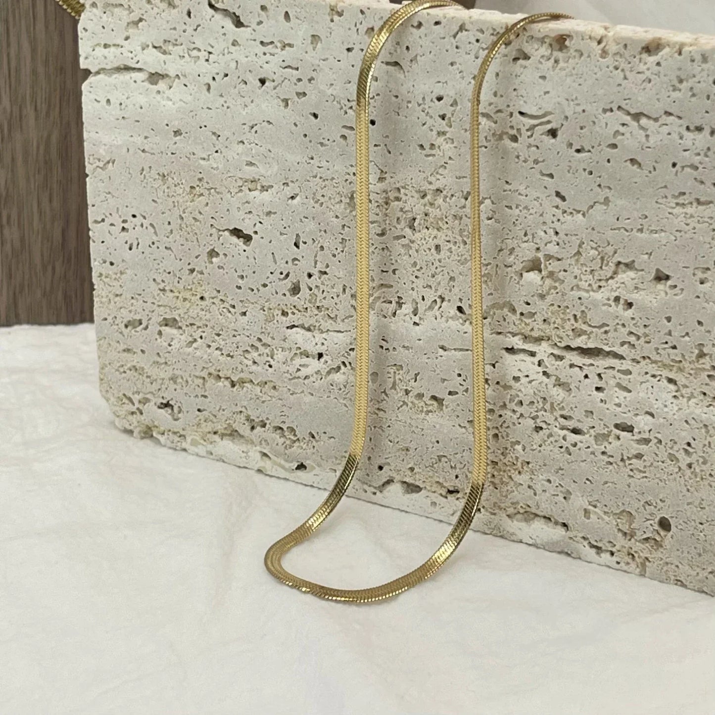 2mm 3mm 4mm 5mm Minimalist Snake Chain Necklace Choker Stainless Steel Herringbone Gold Color Jewelry For Women and Men