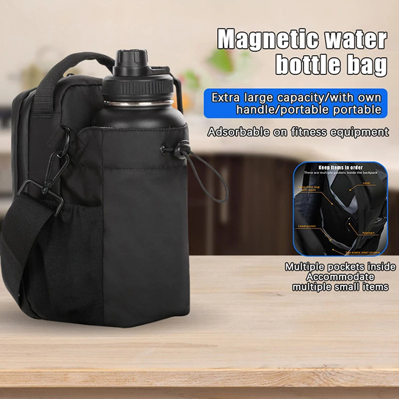 1PC Gym-Only Water Bottle Pouch with Powerful Magnet for Outdoor Sports and Activities