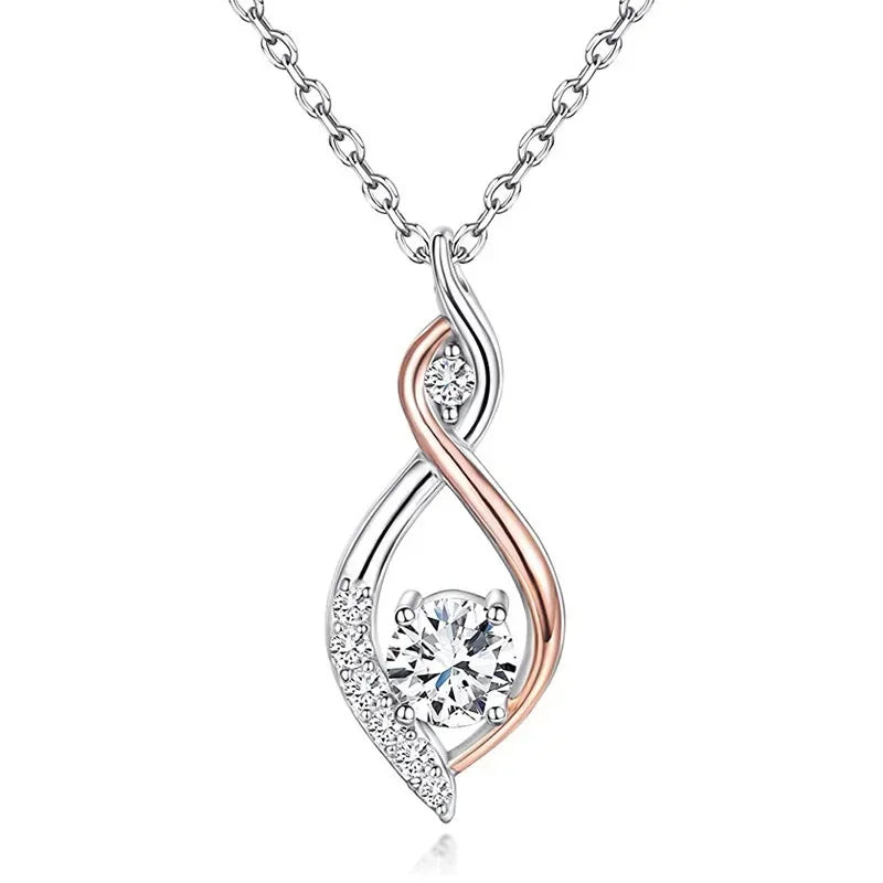 Gift New Premium Necklace Bridal Wedding Party Sparkling Crystal CZ Ball Flower Women's Accessories