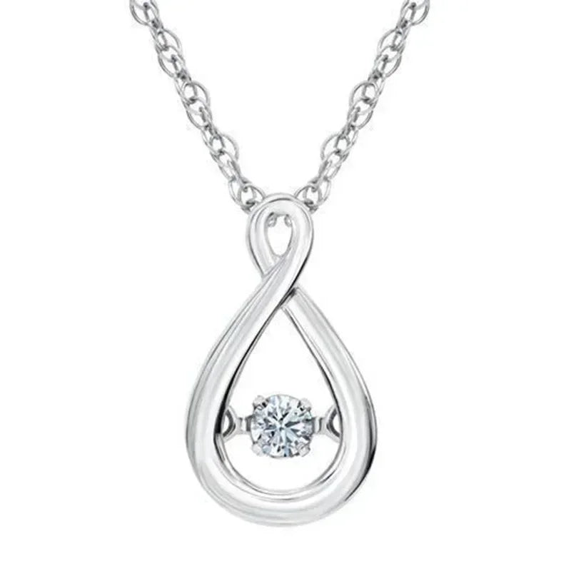Gift New Premium Necklace Bridal Wedding Party Sparkling Crystal CZ Ball Flower Women's Accessories