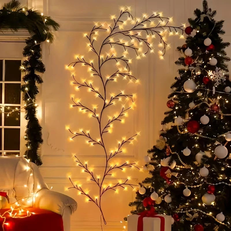 USB String Light 48/72LED Flexible DIY Tree Branch Lamp 8 Mode Dimmable Waterproof Fairy Light With Remote Bedroom Holiday Decor