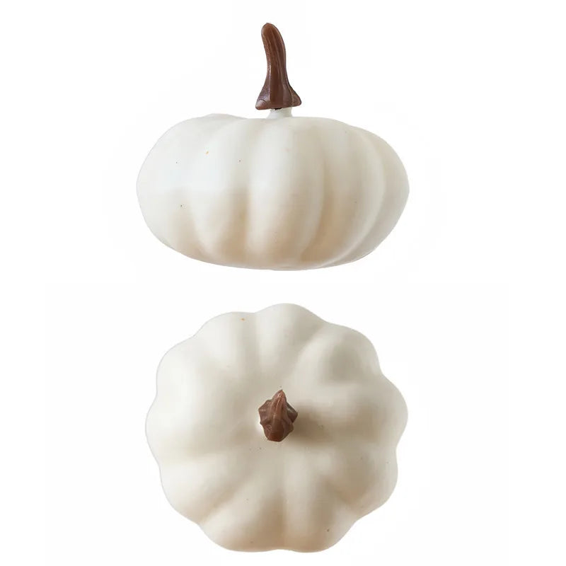 Artificial Pumpkin Halloween Decorations for Home Mini Fake Pumpkin Autumn Harvest Party Thanksgiving Ornaments Props