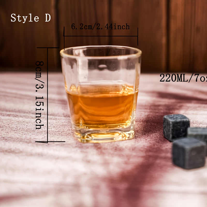 Personalized Whiskey Glasses Set with Wooden Box, Groomsmen Gifts, Best for Man Gift, Father Gifts, Boyfriend Gift, Bachelor Party Gifts for Men