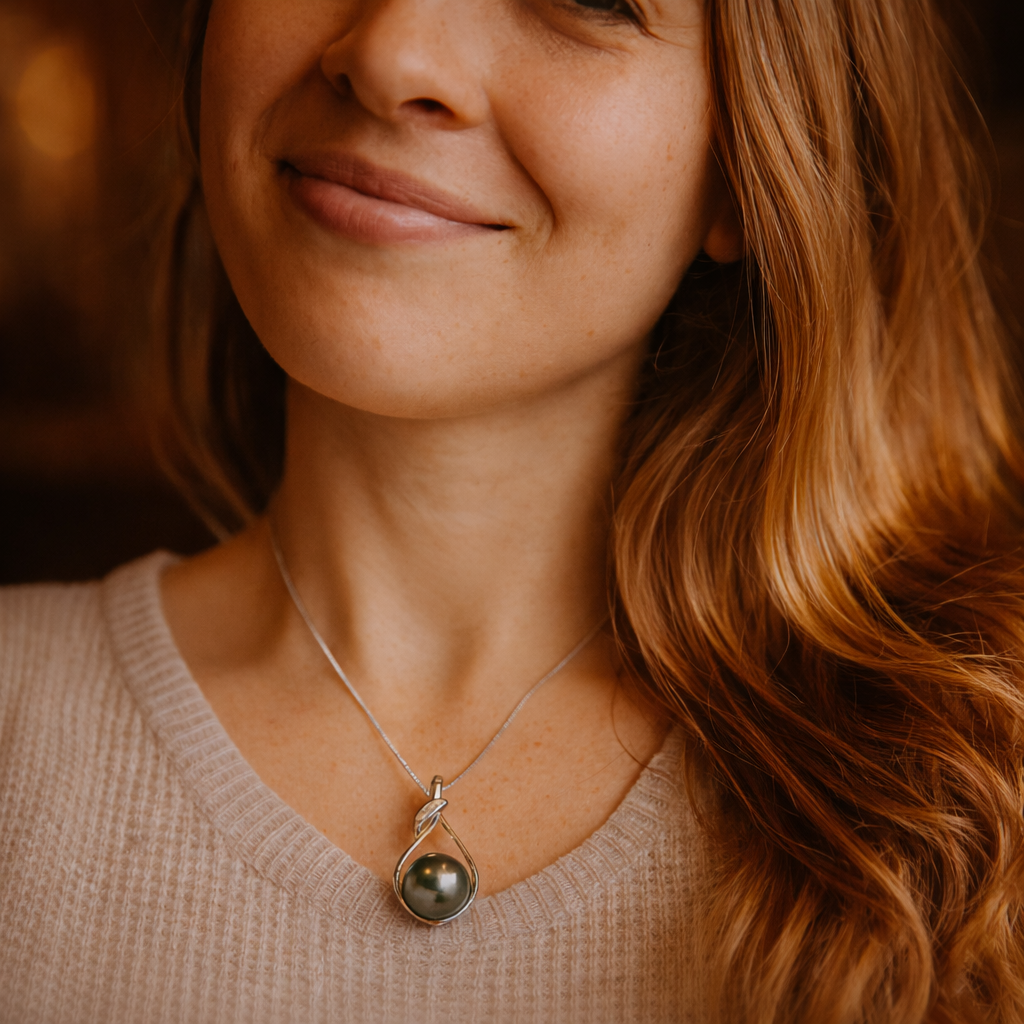 Midnight Promise™ — Tahitian Black Pearl Necklace