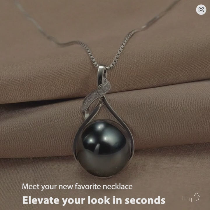 Midnight Promise™ — Tahitian Black Pearl Necklace
